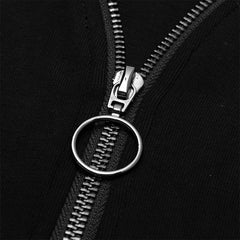 OPT-449TCF Zipper sexy bottom T-shirt?-??Punk Rave Clothing