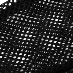 WS-421SSF Punk daily rhombus mesh gloves?-??Punk Rave Clothing