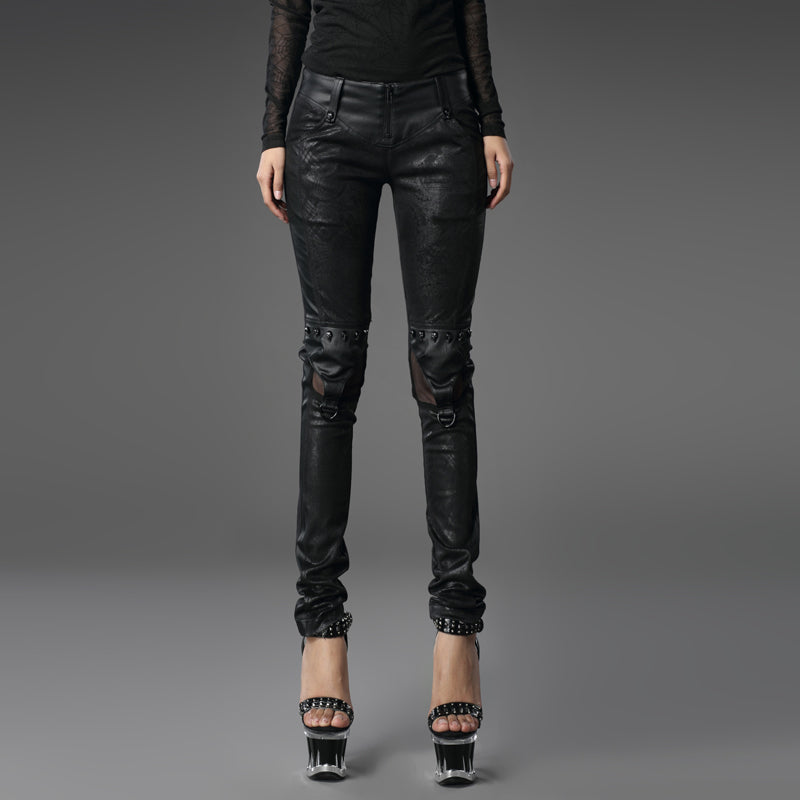 K-160 Superial Quality Arabesquitic Embroidered Punk Pants Leggings?-??Punk Rave Clothing