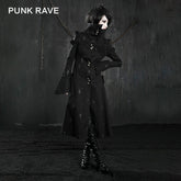 Y-209 Winter Ankle Length Long Gothic Trench Coats With High Neck?-??Punk Rave Clothing