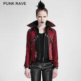Y-254 Fashion Chinchilla Leather Punk Coat?-??Punk Rave Clothing