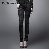 For Women K-166 Fashion black Ladies Punk Pants?-??Punk Rave Clothing