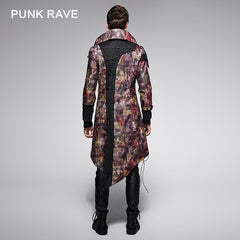 Y-388 Asymmetrical Hemline Gothic Trench Coats For Women?-??Punk Rave Clothing