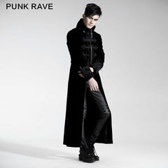 Y-401 Sexy Formal Zip-up Long Gothic Coat For Women?-??Punk Rave Clothing