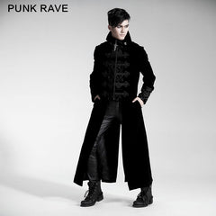 Y-401 Sexy Formal Zip-up Long Gothic Coat For Women?-??Punk Rave Clothing