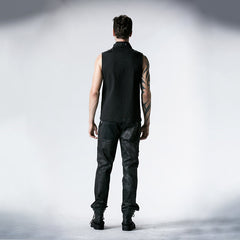 Y-451 Newest Fashion Special Collar With Belt Punk Vest?-??Punk Rave Clothing