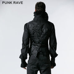 Y-452 Fancy Colorful Printing Western Style Gothic Vest?-??Punk Rave Clothing