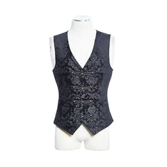 Y-452 Fancy Colorful Printing Western Style Gothic Vest?-??Punk Rave Clothing