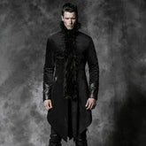 Y-458 Casual Long With Camel Collar Gothic Trench Coats For Men?-??Punk Rave Clothing