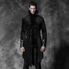 Y-458 Casual Long With Camel Collar Gothic Trench Coats For Men?-??Punk Rave Clothing