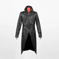 Y-462 Fashion Style black Long Windbreaker Punk Trench Coat?-??Punk Rave Clothing