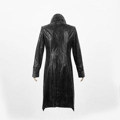 Y-462 Fashion Style black Long Windbreaker Punk Trench Coat?-??Punk Rave Clothing