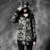 Y-476 Oversized Punk Coat With The Circle Pattern?-??Punk Rave Clothing