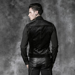 Y-481 Latest black Fashion Noble Punk Vest?-??Punk Rave Clothing