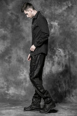 K-182 Fashionable black Long Punk Pants?-??Punk Rave Clothing