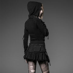 Y-514 Hot Sale Sexy Back Oversized Hooded Punk Coat?-??Punk Rave Clothing