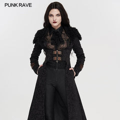 WY-1208LCF Steampunk warm long coats?-??Punk Rave Clothing