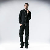 Y-545 black Do The Old Long Sleeve Punk Shirts For Men?-??Punk Rave Clothing