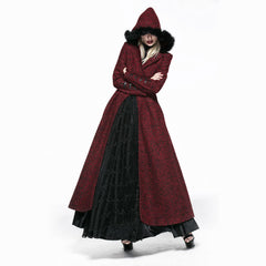 Y-554 Woolen Fabric Victorian Gothic Trench Coats?-??Punk Rave Clothing
