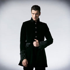 Y-555 Special Design Long Punk Coat With black Grade Buttons?-??Punk Rave Clothing