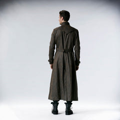 Y-556 Do The Old Long Punk Trench Coat With Stand Up Collar?-??Punk Rave Clothing