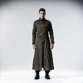 Y-556 Do The Old Long Punk Trench Coat With Stand Up Collar?-??Punk Rave Clothing