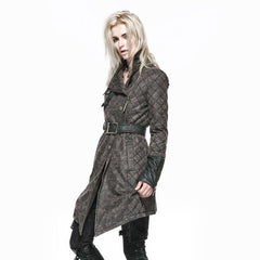 Y-558 Gentleman Long Sleeve Belt Punk Jacket With Lapel For Women?-??Punk Rave Clothing