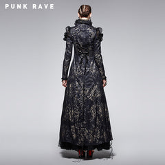 Y-567 Soft Lace Branded Gothic Dresses With Swallow Tail?-??Punk Rave Clothing