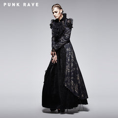 Y-567 Soft Lace Branded Gothic Dresses With Swallow Tail?-??Punk Rave Clothing