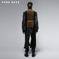 Y-572 Gentleman black And Golden Long Gothic Jackets?-??Punk Rave Clothing