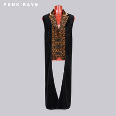 Y-572 Gentleman black And Golden Long Gothic Jackets?-??Punk Rave Clothing