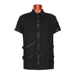 Y-575 100% Cotton Short Sleeve Punk Shirts For Men?-??Punk Rave Clothing