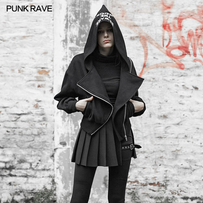 OPY-383XDF Hoodie embroidered cardigan jacket?-??Punk Rave Clothing