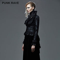 Y-579 Mechanism Pattern Long Gothic Trench Coats With Swallow Tail?-??Punk Rave Clothing