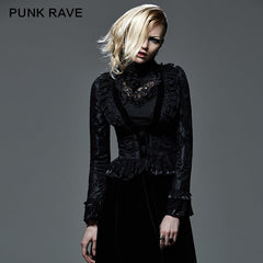 Y-579 Mechanism Pattern Long Gothic Trench Coats With Swallow Tail?-??Punk Rave Clothing