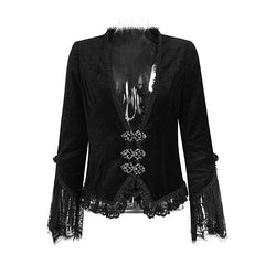 Y-583 Lace Short Gothic Coats For Women?-??Punk Rave Clothing
