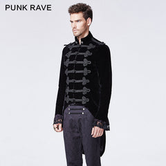 Y-593 Gorgeous black Victorian Gothic Coat With Swallow Tail?-??Punk Rave Clothing