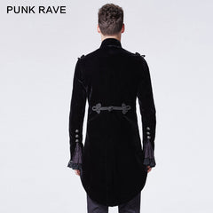 Y-593 Gorgeous black Victorian Gothic Coat With Swallow Tail?-??Punk Rave Clothing