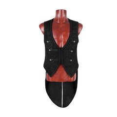 Y-600 black Embossed Pattern Gothic Vest With Swallow Tail?-??Punk Rave Clothing