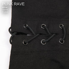 K-191 For Men black Rock Metal Skull Slimming Punk Pants?-??Punk Rave Clothing