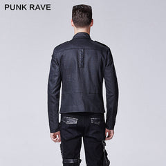 Y-610 Across An Arm Printed Skull Punk Jacket For Men?-??Punk Rave Clothing