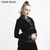 Y-614 black Lace Short Gothic Jacket With Chinese Knot?-??Punk Rave Clothing