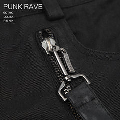 K-192 Big Pockets For Men Rock black Summer Loose Fifth Punk Pants?-??Punk Rave Clothing