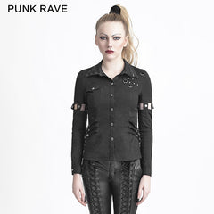 Y-617 Christmas Dark Military Thick Punk Shirts With Long Sleeves?-??Punk Rave Clothing