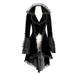 Y-622 Winter Long Flare Sleeves Gothic Trench Coats With Swallowtail?-??Punk Rave Clothing