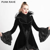 Y-622 Winter Long Flare Sleeves Gothic Trench Coats With Swallowtail?-??Punk Rave Clothing