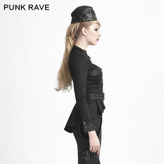 Y-623 Green Military Style Lolita Dresses With Long Sleeves?-??Punk Rave Clothing