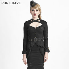 Y-623 Green Military Style Lolita Dresses With Long Sleeves?-??Punk Rave Clothing