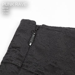 K-193 Punk black Winter Flower Pattern Men Slim Gothic Pants?-??Punk Rave Clothing