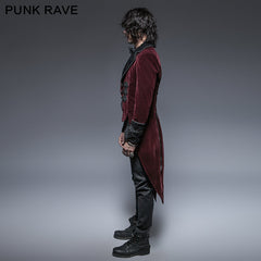 Y-635 Fashion Classical Gentle Long Gothic Jacket With Velour?-??Punk Rave Clothing